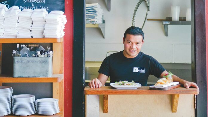 In Discretion: Interview with Chef Santos Majano Chef Santos Majano in the Kitchen at Discretion