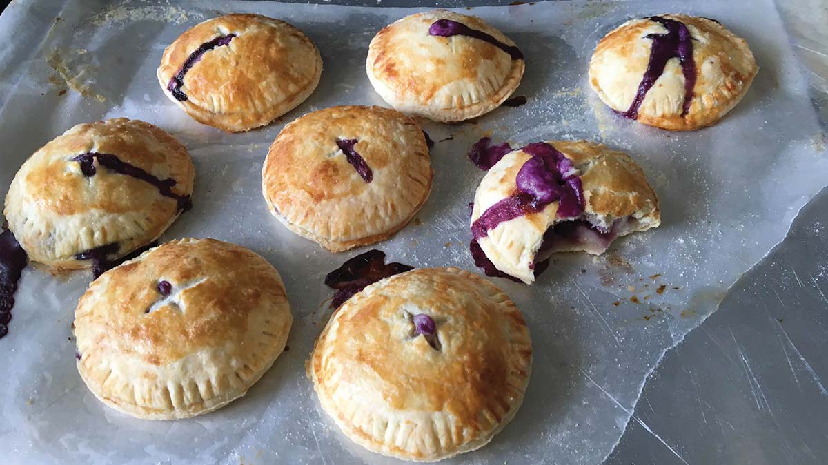 blueberry hand pies for a Food Exchange