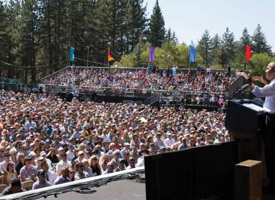 Obama’s Stand for the Environment in Tahoe Obama gives a speech in Lake Tahoe