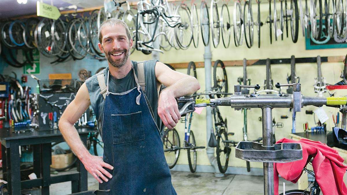 Steve Schnaar at the Bike Church