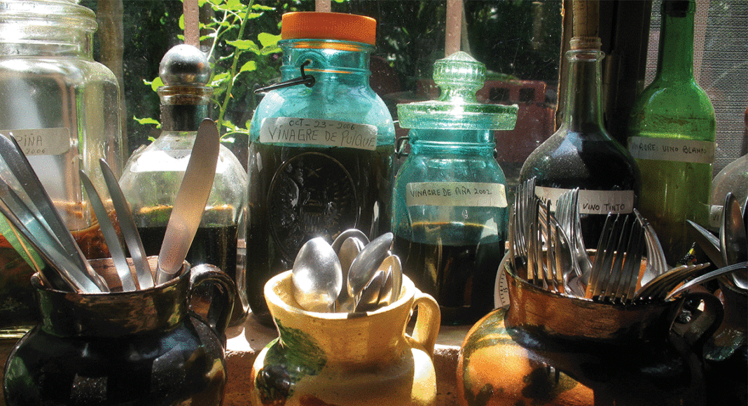 Jars in the sunlight