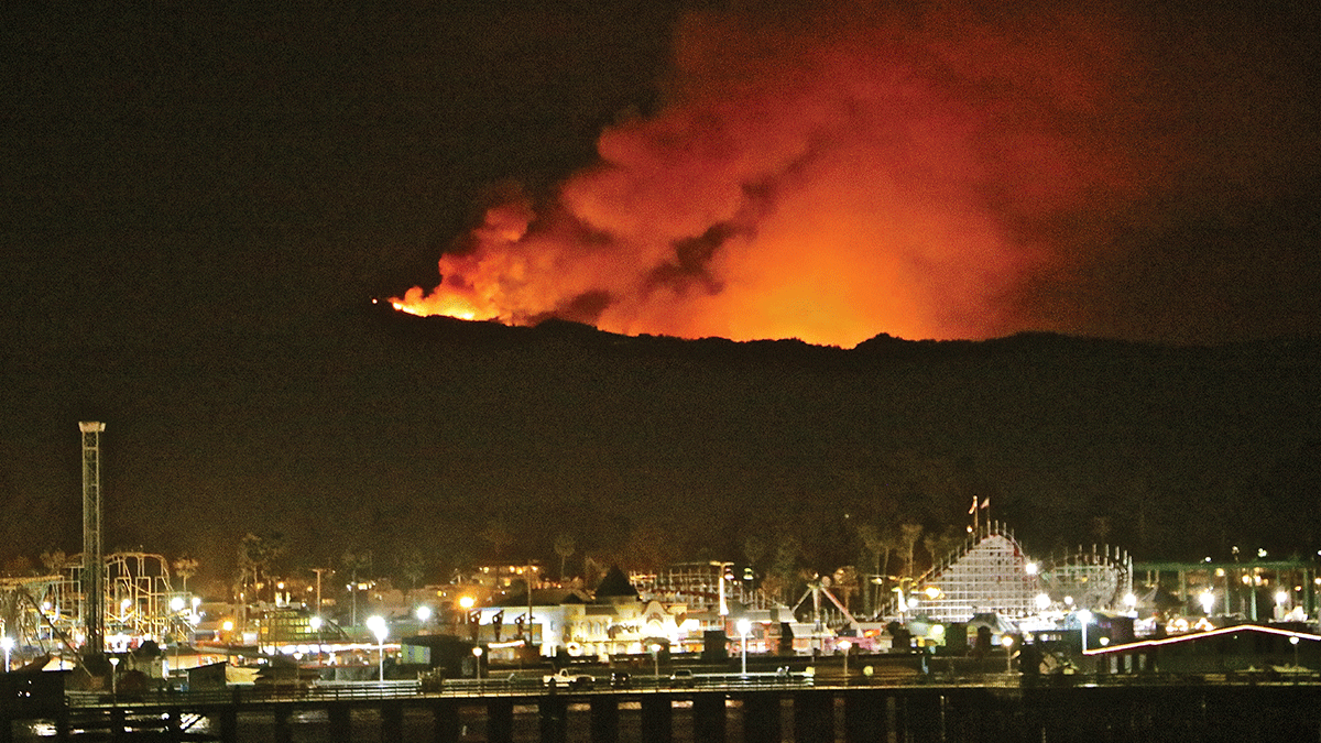 Loma fire in the Santa Cruz Mountains