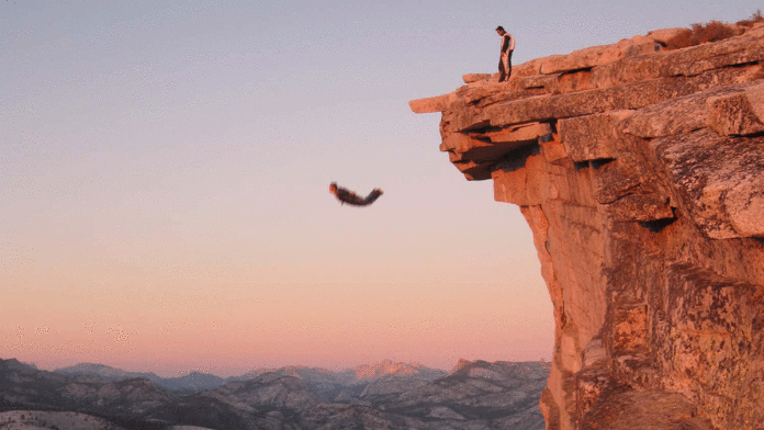 Preview: Telluride Mountainfilm Tour at the Rio A scene from the base jumping film ‘When We Were Knight'