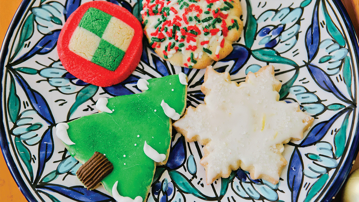 holiday cookie platter