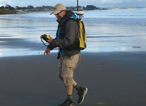 Scientists Study Winter Storm Impact on Coastline scientist studies winter storm impact on Santa Cruz County beaches