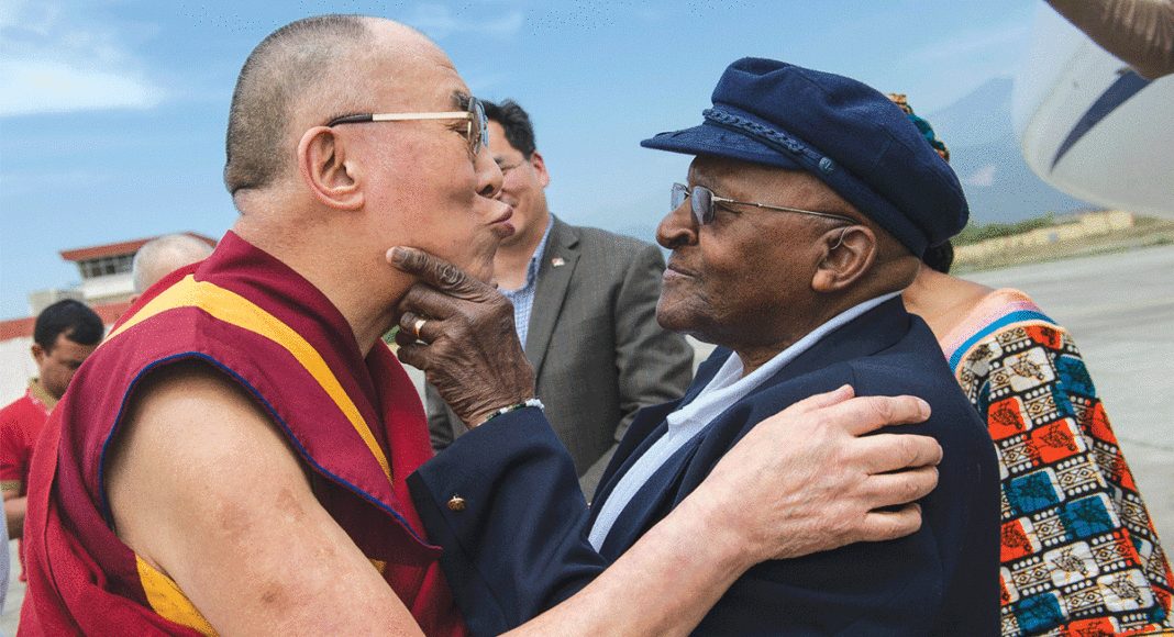 Dalai Lama and Archbishop Desmond Tutu in The Book of Joy by Doug Abrams