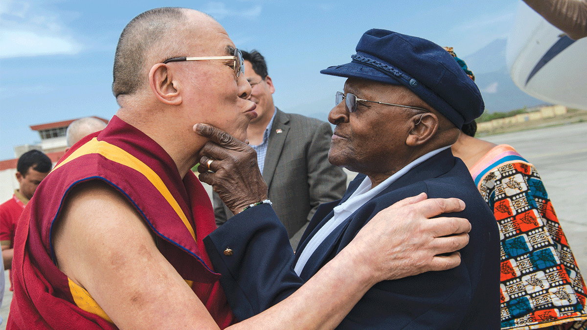Dalai Lama and Archbishop Desmond Tutu in The Book of Joy by Doug Abrams