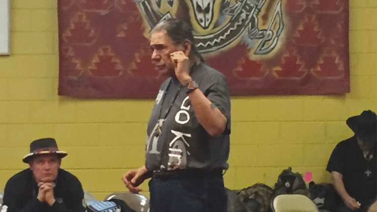 Dennis Banks Leads Walk to Standing Rock, D.C.