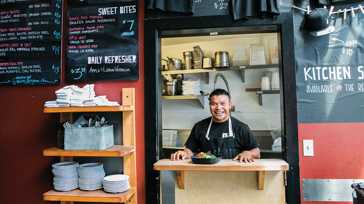 santos majano, owner of the kitchen at the octagon