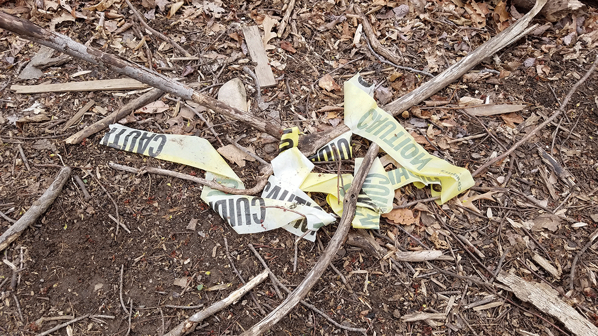 Mystery Spot - caution tape