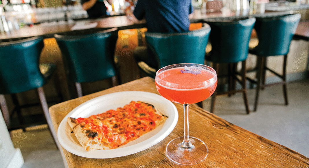 Abbott Square Market pizza cocktail