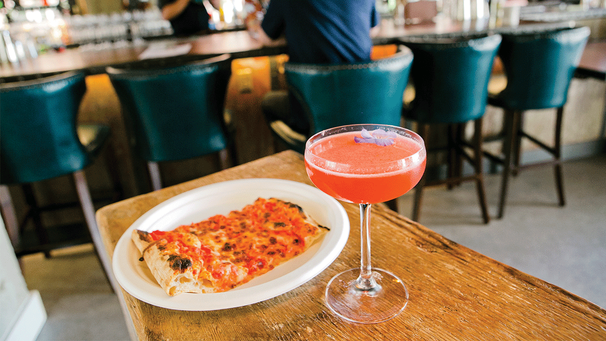 Abbott Square Market pizza cocktail