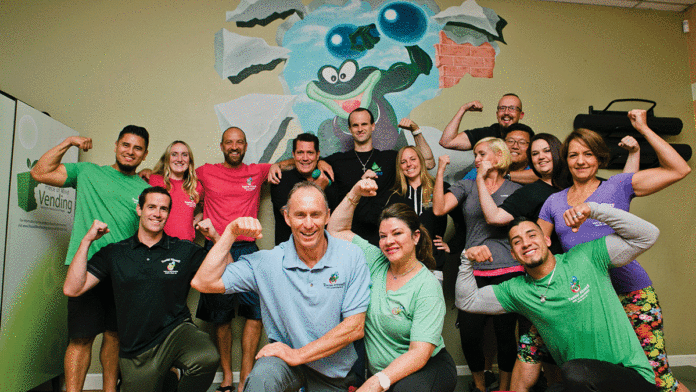 How Toadal Fitness Went from Indie Gym to Having Multiple Locations The trainers and staff of Toadal Fitness. Back row: Rudy Larin, Jennyn Jefferson, Nicolas Roure, Shawn Johnston, John Smith, Meigon Duncan, John McFadden, Travis Trinh. Middle Row: Michael Harbison, Marie Cambern, Moniquette Kaduk, Axel Ortiz. Front + Center: Christophe and Cecile Bellito. PHOTO: KEANA PARKER