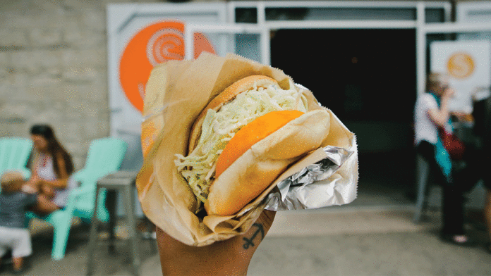 The View From Steamer Lane Supply Is Almost as Good as This Sandwich Steamer Lane Supply Rock Cod Roll Santa Cruz