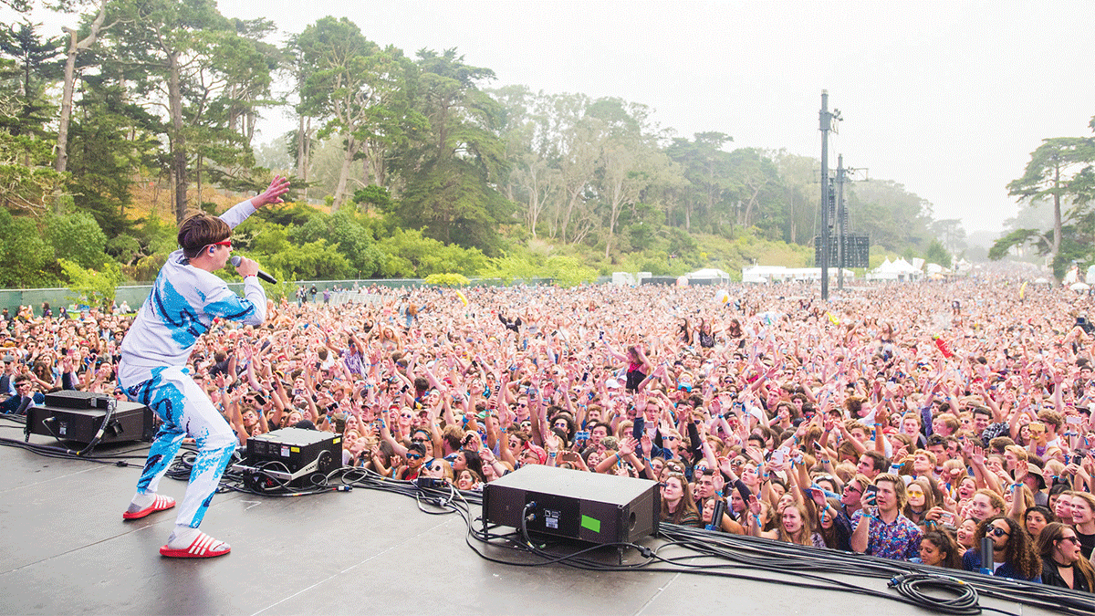Oliver Tree Nickell played Outside Lands in San Francisco