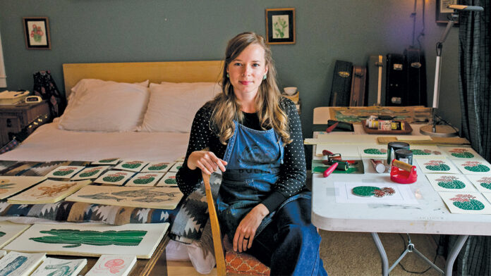 Meet Botanical Print Artist Lili Arnold Santa Cruz artist Lili Arnold botanical prints