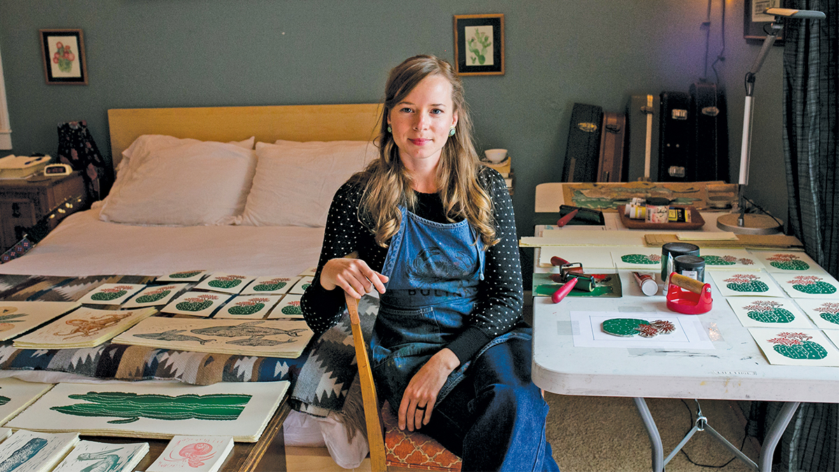 Santa Cruz artist Lili Arnold botanical prints