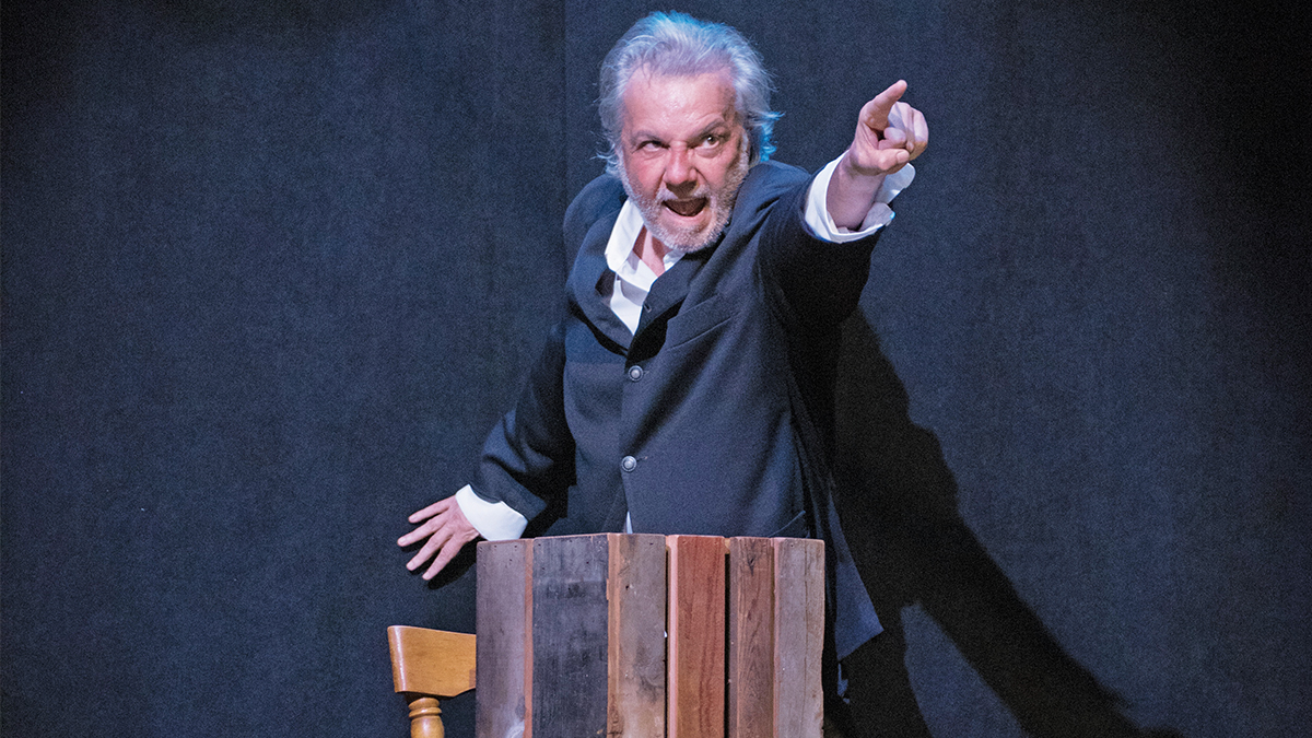 Jeff Garrett in Jewel Theatre Company's 'Scrooge: The Haunting of Ebenezer'