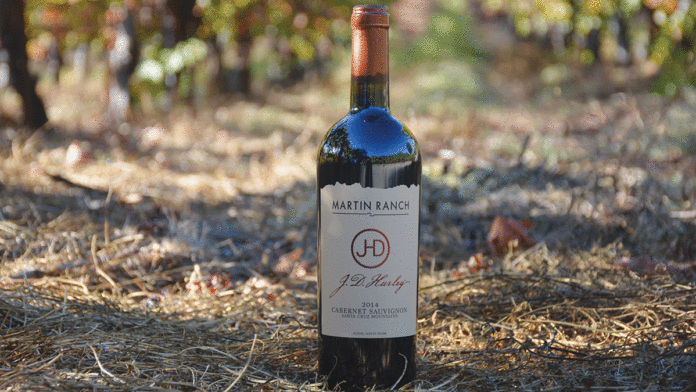 Martin Ranch Wineryโs J.D. Hurley Label JD Hurley Cabernet Martin Ranch Winery