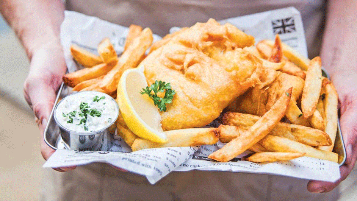 Scrumptious fish and chips