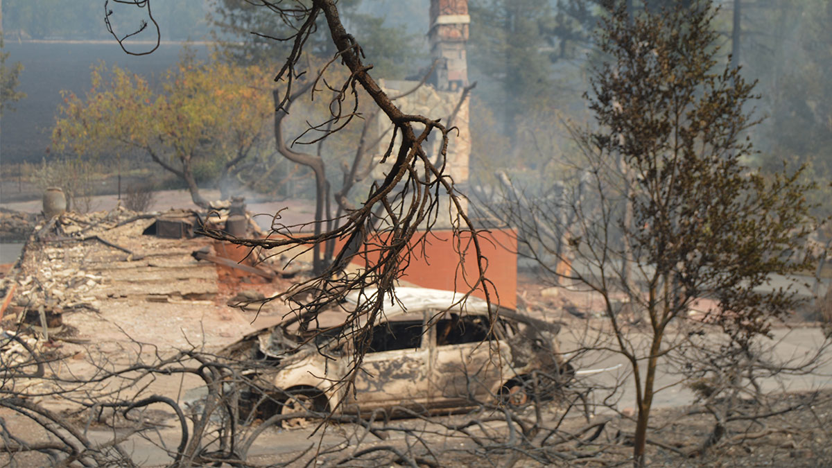 Tubbs Fire early warning system for fires