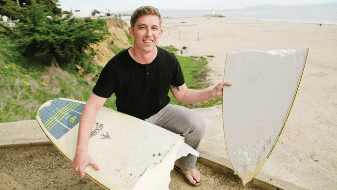 Building a Surfboard from Post-Dinner Seafood Scraps John Felts Cruz Foam