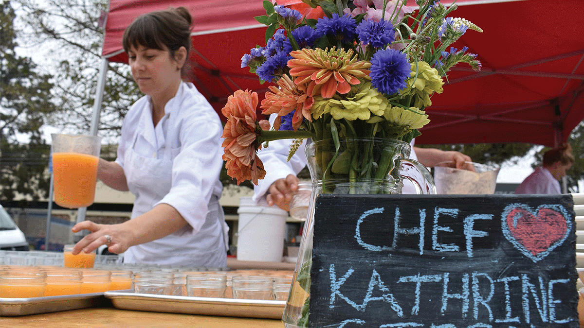 Chef Katherine Stern of La Posta at makes breakfast farmers market pop up series