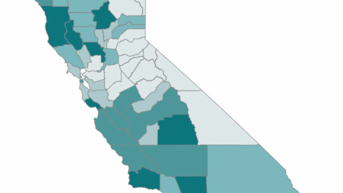 How is Santa Cruz California’s second-poorest county? California poverty map