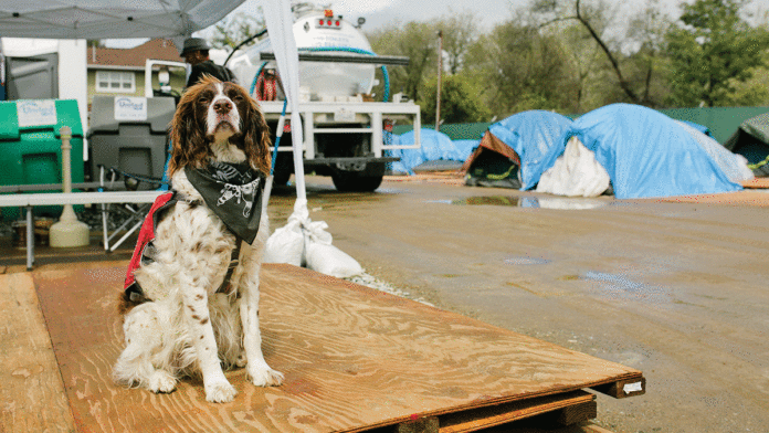 Homeless Advocates Scramble as Limbo Looms for River Street Camp River Street encampment