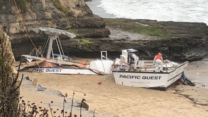 Shipwreck Spills 200 Gallons of Diesel near Natural Bridges shipwreck Seymour Center