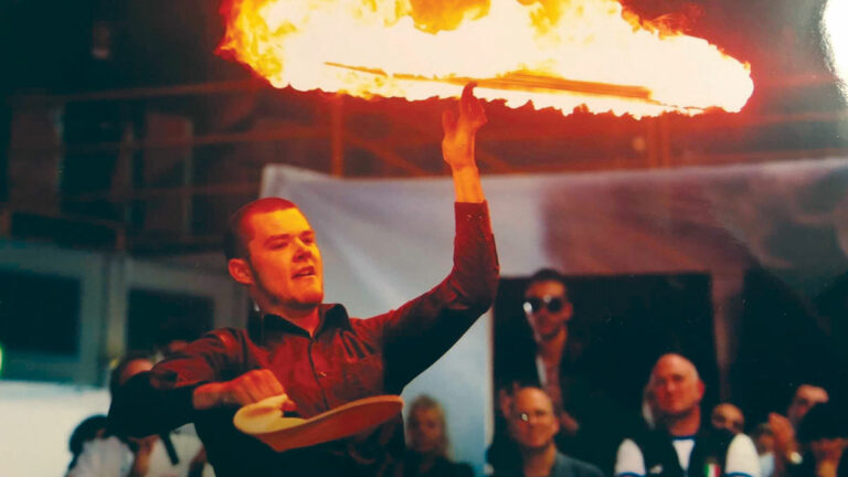 Sleight of Hand Pizza Tosses World-Champion Pies