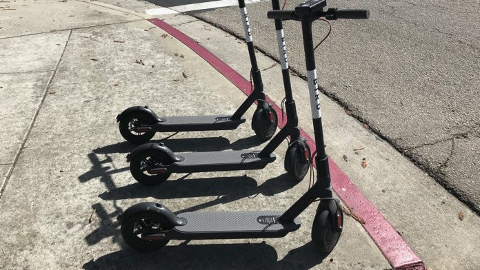 Santa Cruz Grounds Bird Electric Scooters — For Now Bird scooters