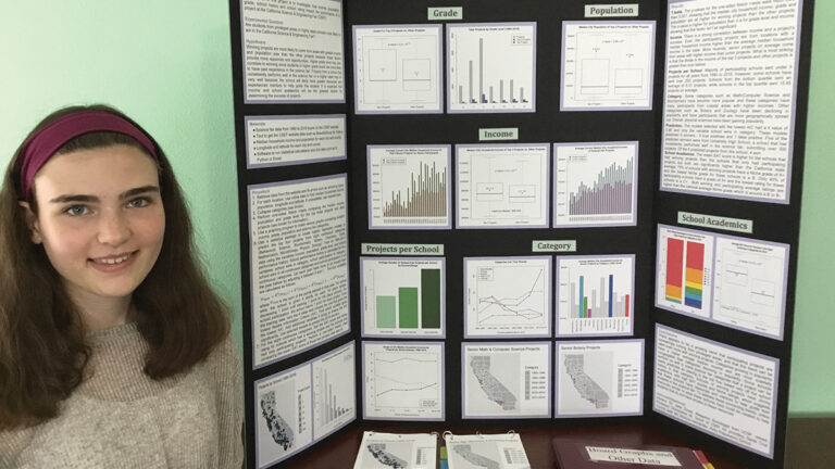 Santa Cruz 8th Grader Takes on Inequality at Science Fairs