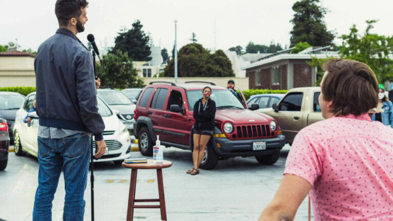 Parking-Lot Comedy Offers Laughs in the Time of Covid-19