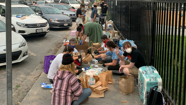 Santa Cruz County Mutual Aid Supports Homeless Evacuees