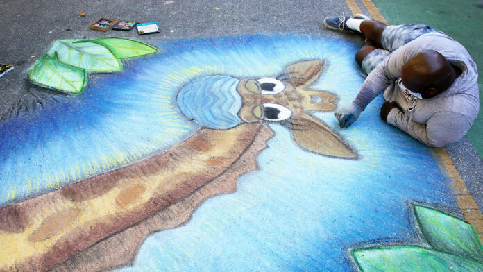 Santa Cruz in Photos: First Friday Chalk Art Event Highlights Local Artists