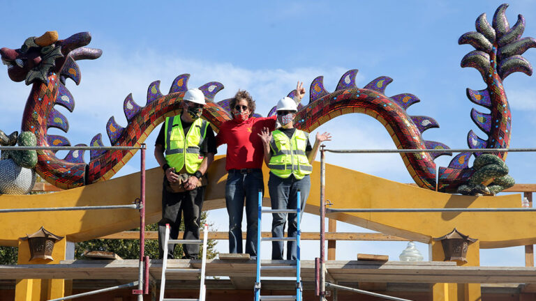 Dragon Archway Honors Former Santa Cruz Chinatown