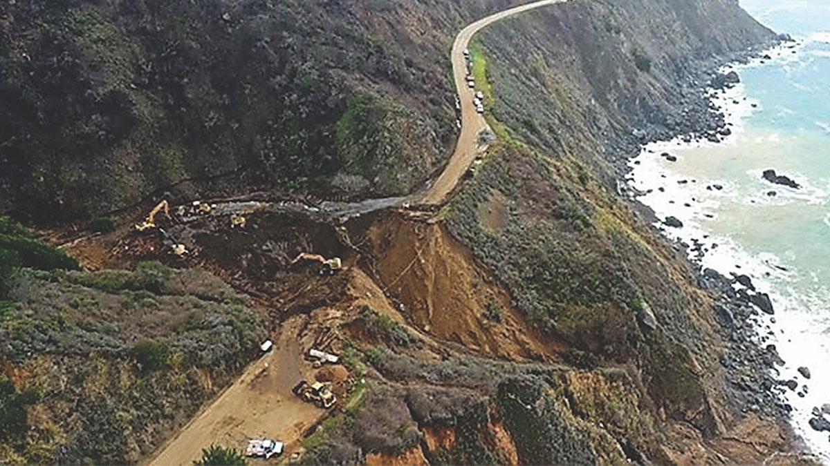 Destroyed Section of Highway 1 in Big Sur Could Reopen by Summer