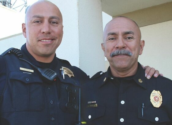 Father, Son Leaders in Fire, Police Departments rudy lopez sr and jr