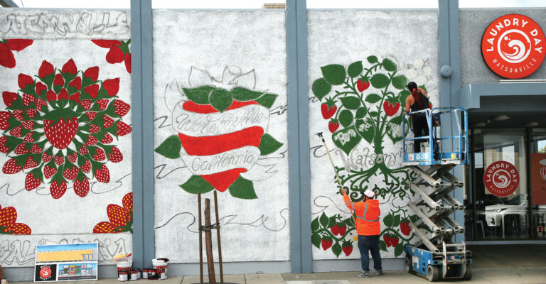New Downtown Mural Honors Watsonville’s Top Crop