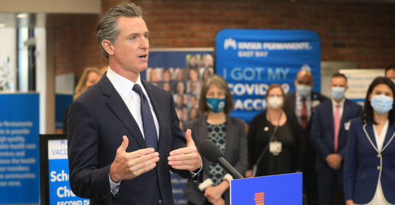 Can Gov. Newsom Keep His Job? A Recall Effort in California Shows a Dead Heat.