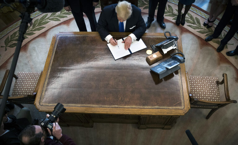Democrats Launch Effort to Curb Post-Trump Presidential Powers