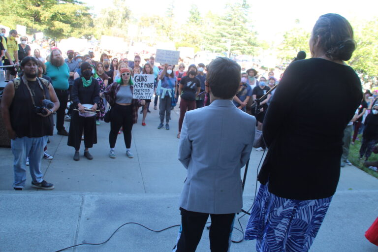 Abortion Rights Rally Floods  Steps of Santa Cruz County Courthouse