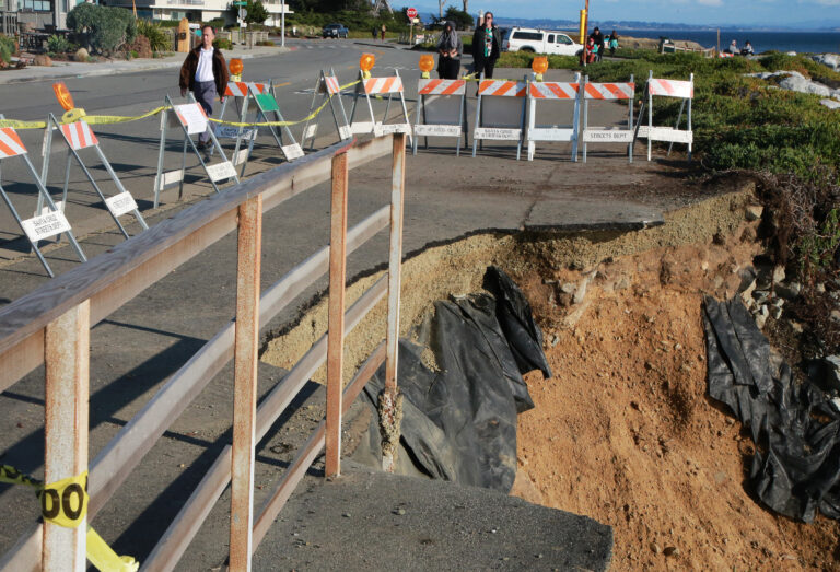 Heavy Waves Damage West Cliff Drive