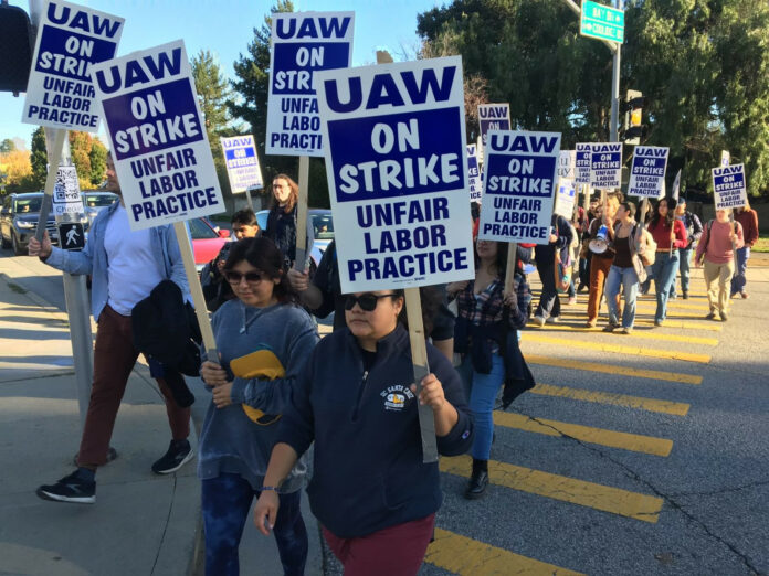 Hundreds at UCSC Join UC Graduate Workers Strike