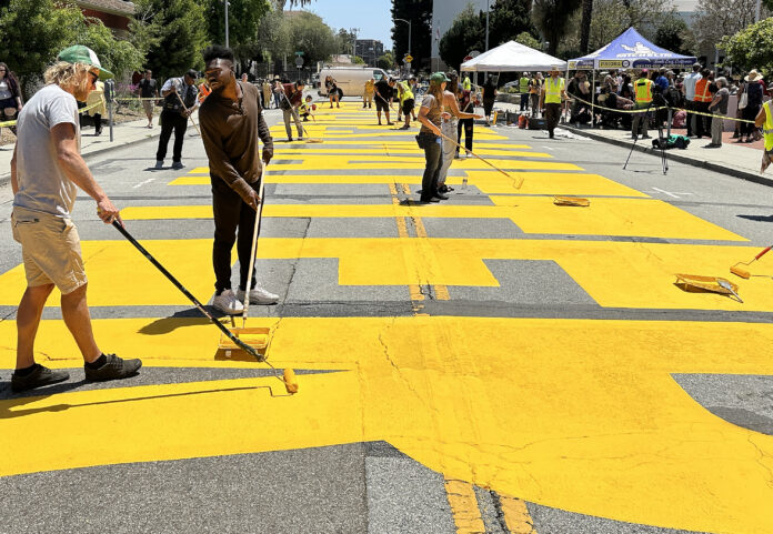 Black Lives Matter Mural Repaired