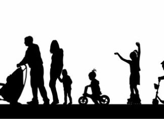 Street Talk row of silhouettes of different people