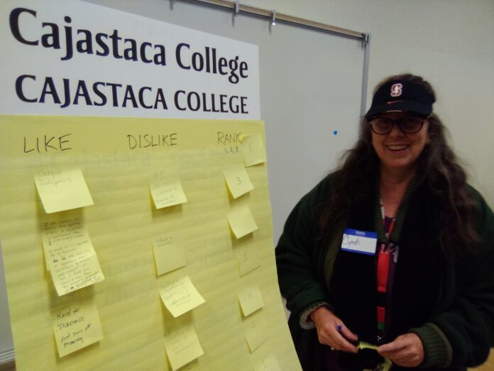 Cabrillo name change: division precedes decision Cyndi Edinger, a math teacher at Renaissance High, posts a comment on one of five name proposals