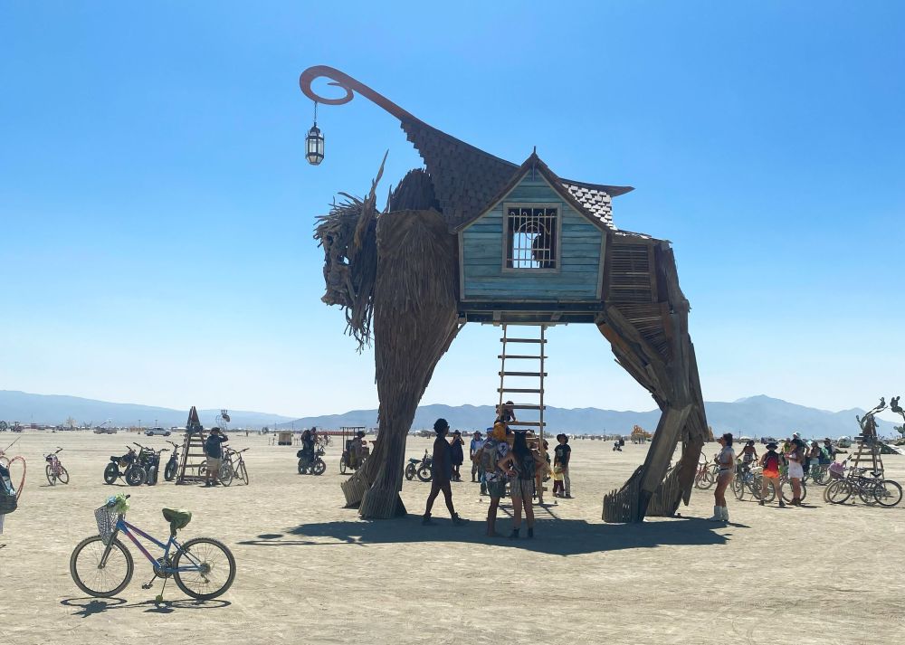 Burning Man, burning man 2023, mud, Nevada