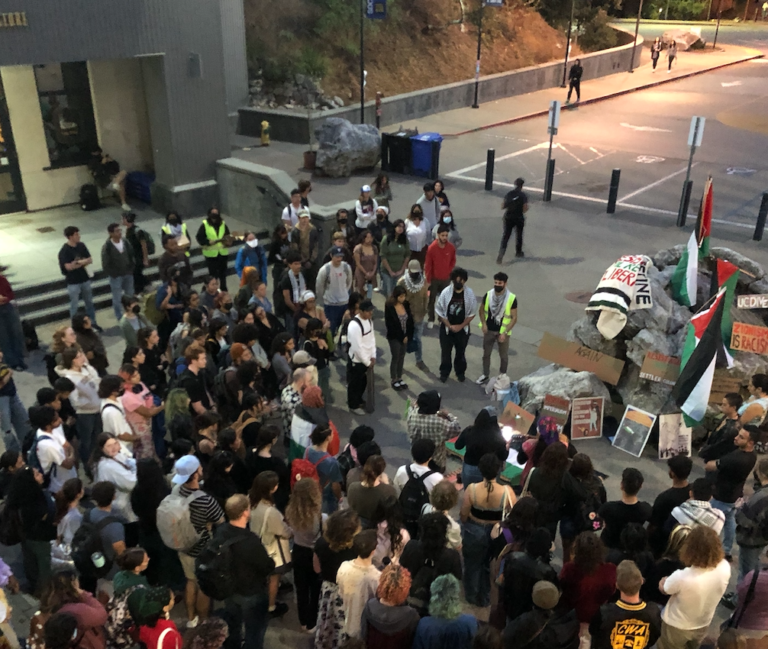 Vigil For Palestinians Held At UCSC